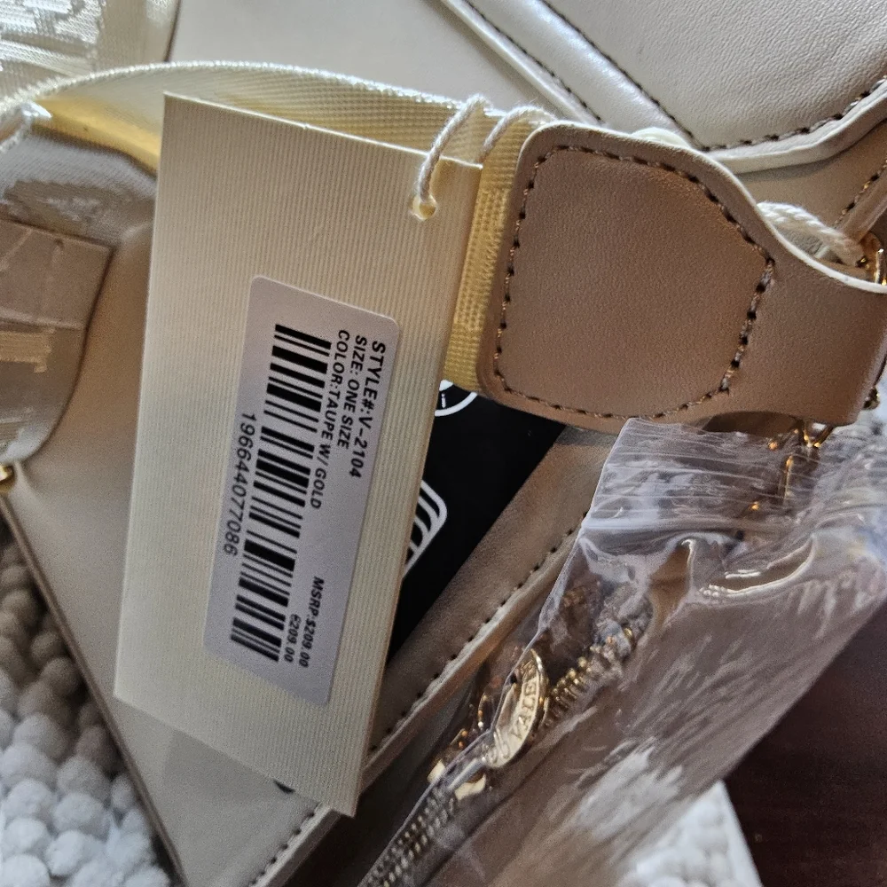 Valentino Orlandi bone colored Satchel with Wallet/Pouch NWT